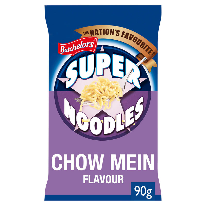 Batchelors Super Noodles Chow Mein 90g, imported from the UK