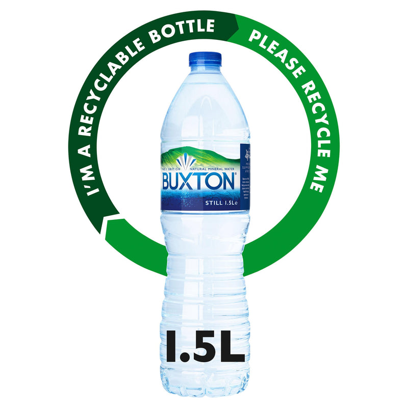Buxton still natural mineral water 6x1.5L, imported from the UK