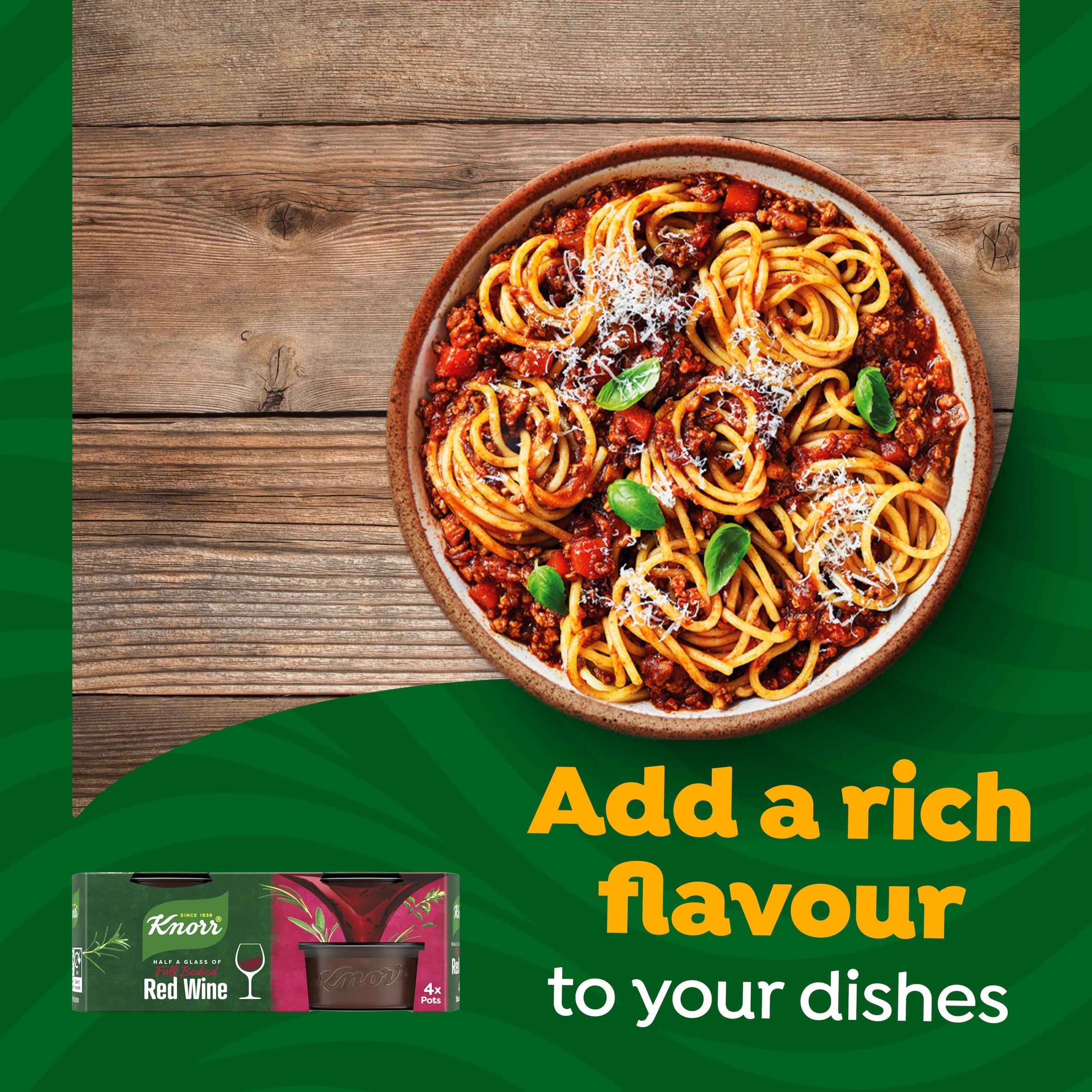 Knorr Red Wine Stock Pots 4x26g pack, UK version