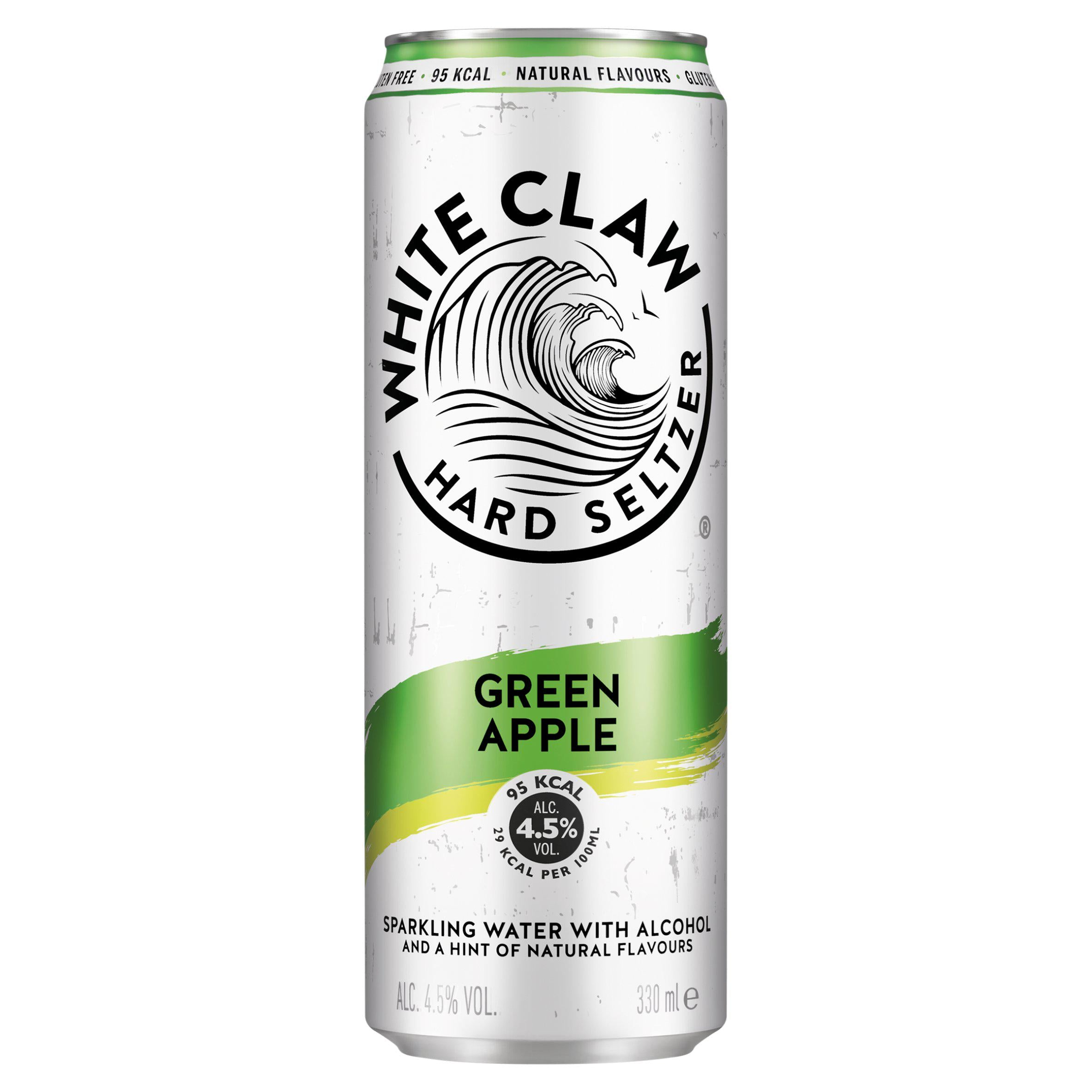 White Claw Green Apple hard seltzer 33cl (British brand)