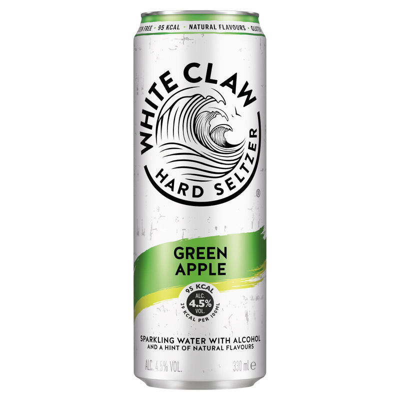 White Claw Green Apple hard seltzer 33cl (British brand)