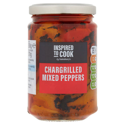 Sainsburys Sainsbury's Chargrilled Mixed Peppers in Sunflower Oil 280g- Buy online at McGrocer