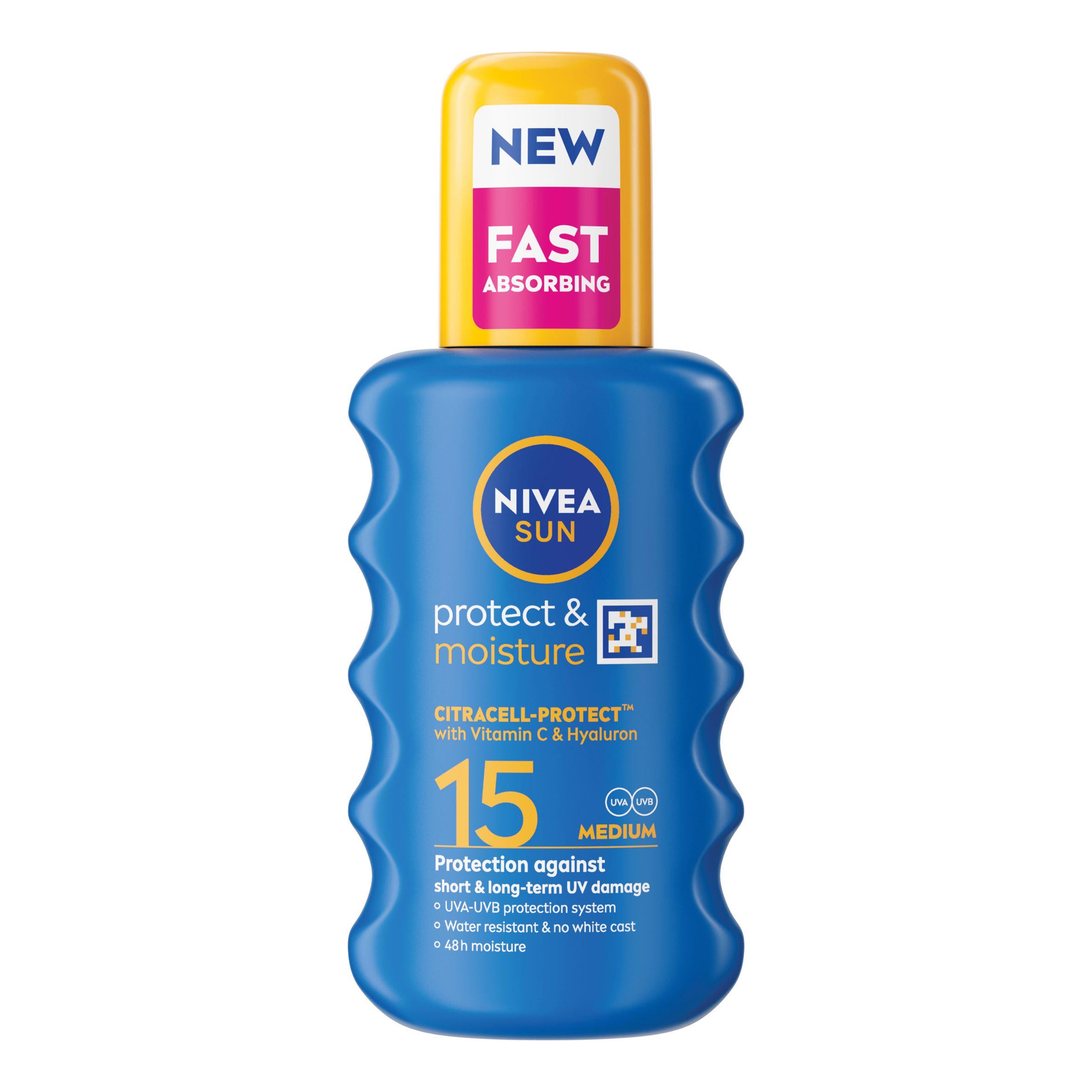 Nivea sun cream Protect & Moisture SPF 15 200ml (British brand)