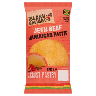 Sainsburys Island Delight Jamaican Jerk Beef Pattie (Halal) 140g- Buy online at McGrocer