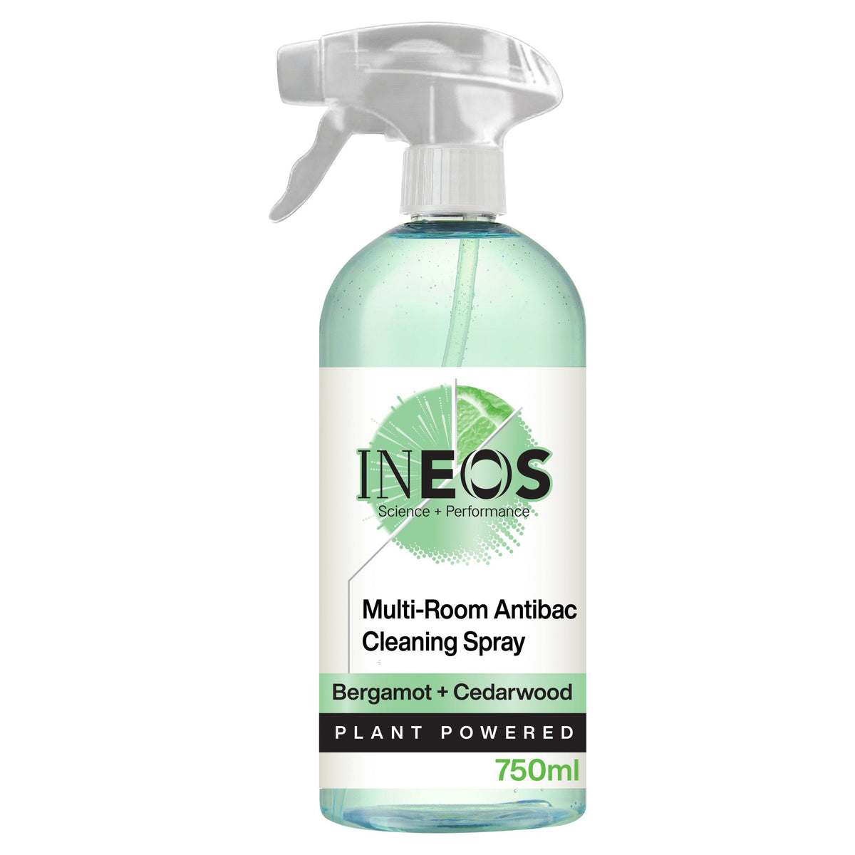 Ineos Antibac multi-room cleaner spray bergamot cedarwood 750ml, imported from the UK