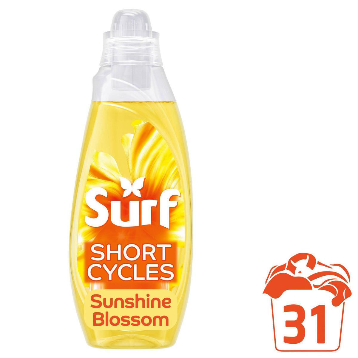 Surf Laundry Liquid Sunshine Blossom 837ml, imported from the UK