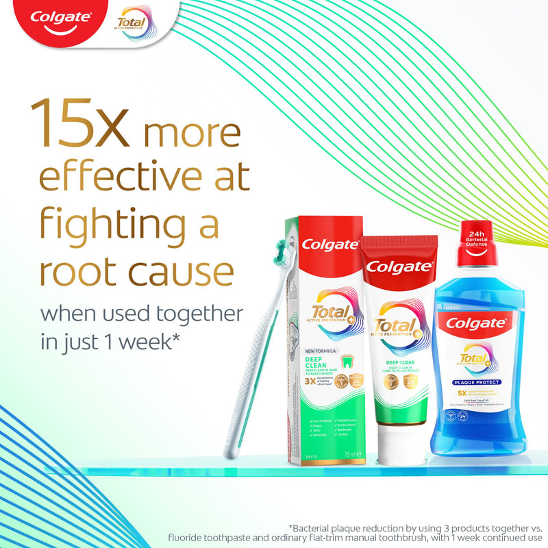 Colgate Total Active Prevention + Deep Clean toothpaste 75ml, UK version