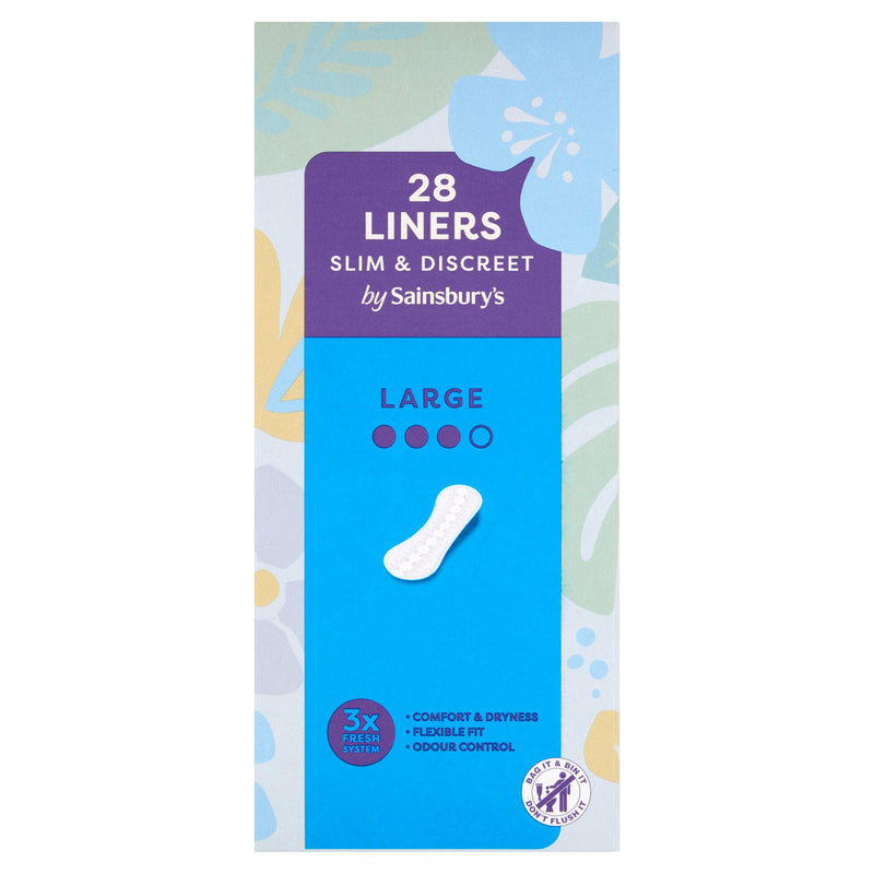 Sainsbury's liners large 28 pack, UK version
