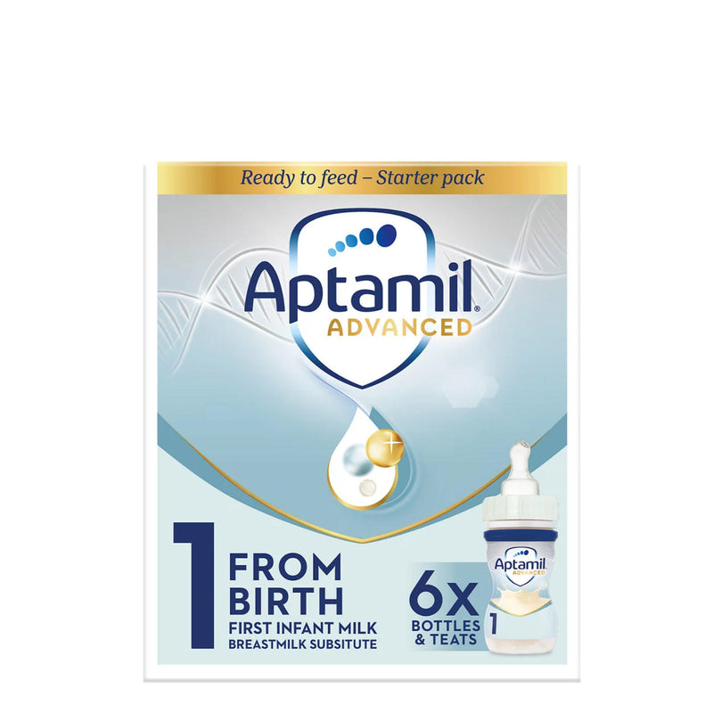 Aptamil Advanced 1 first infant milk starter pack 6x70ml, UK version
