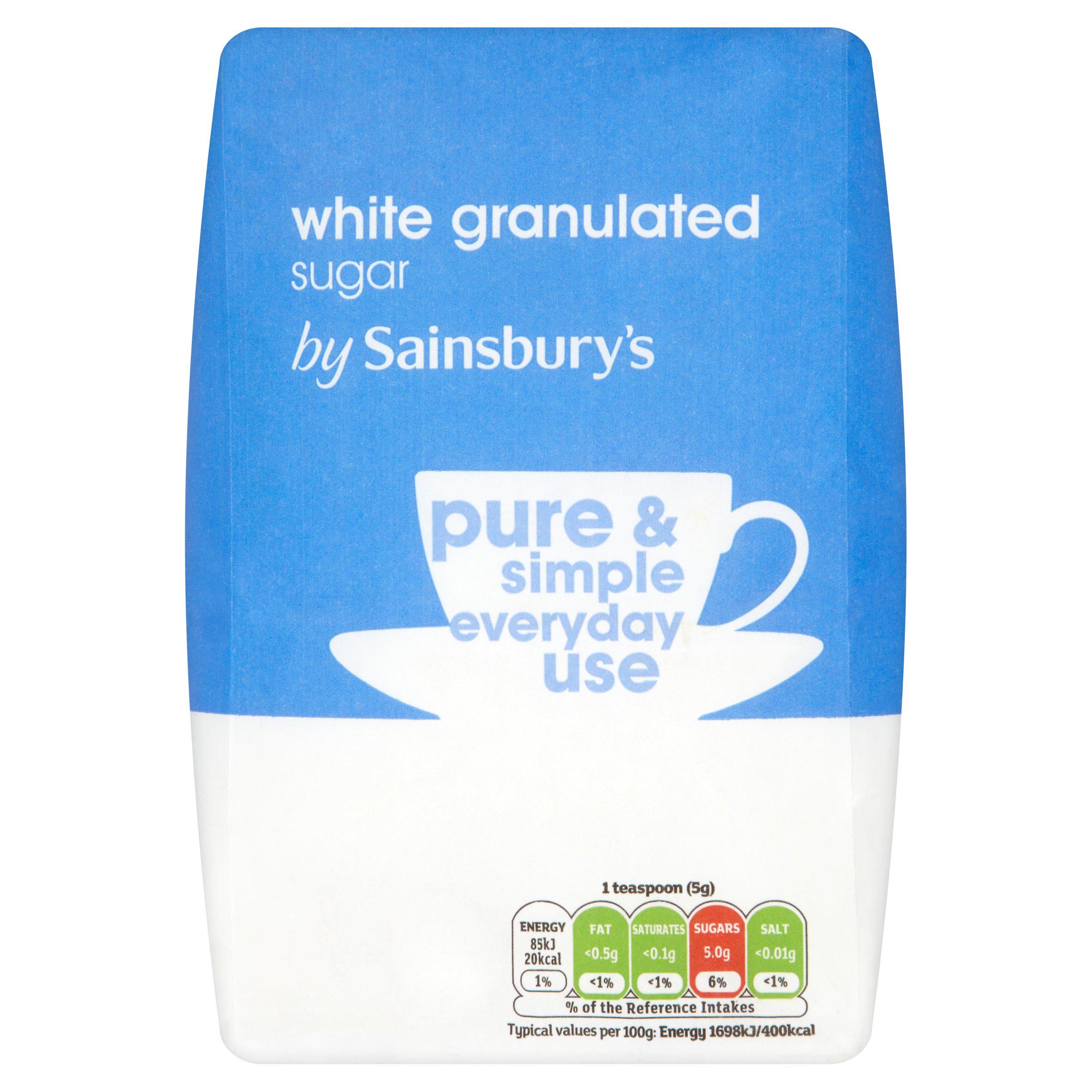 Sainsbury's white granulated sugar 1kg - British product