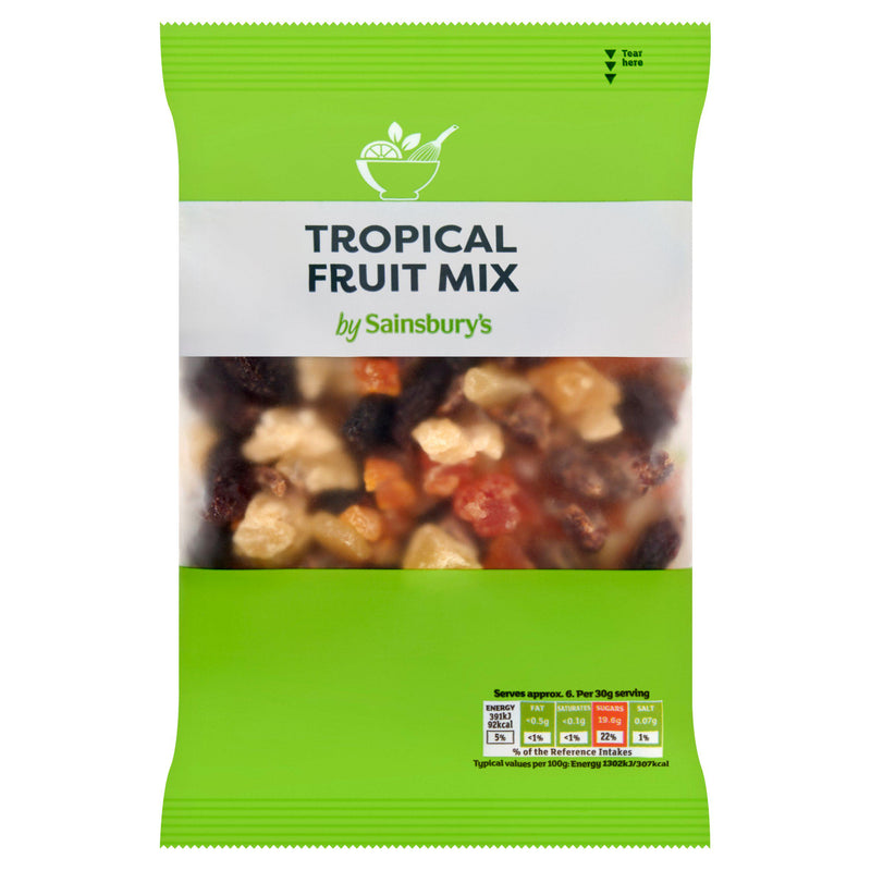 Sainsbury's Tropical Fruit Mix 200g (British brand)