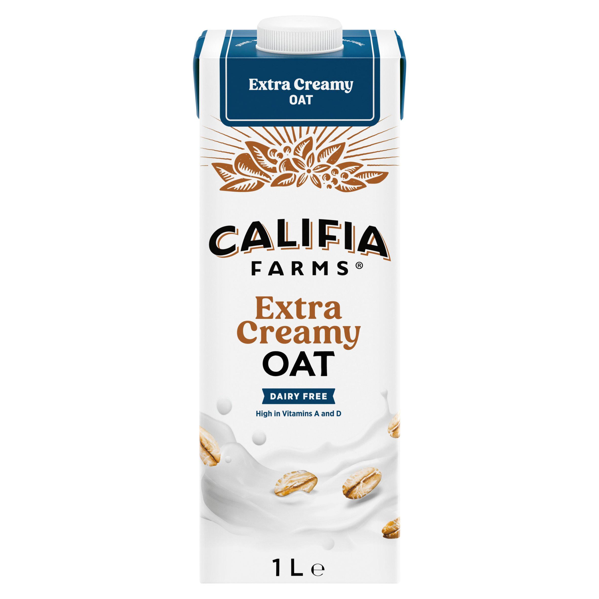 Califia Farms extra creamy oat drink 1L, imported from the UK