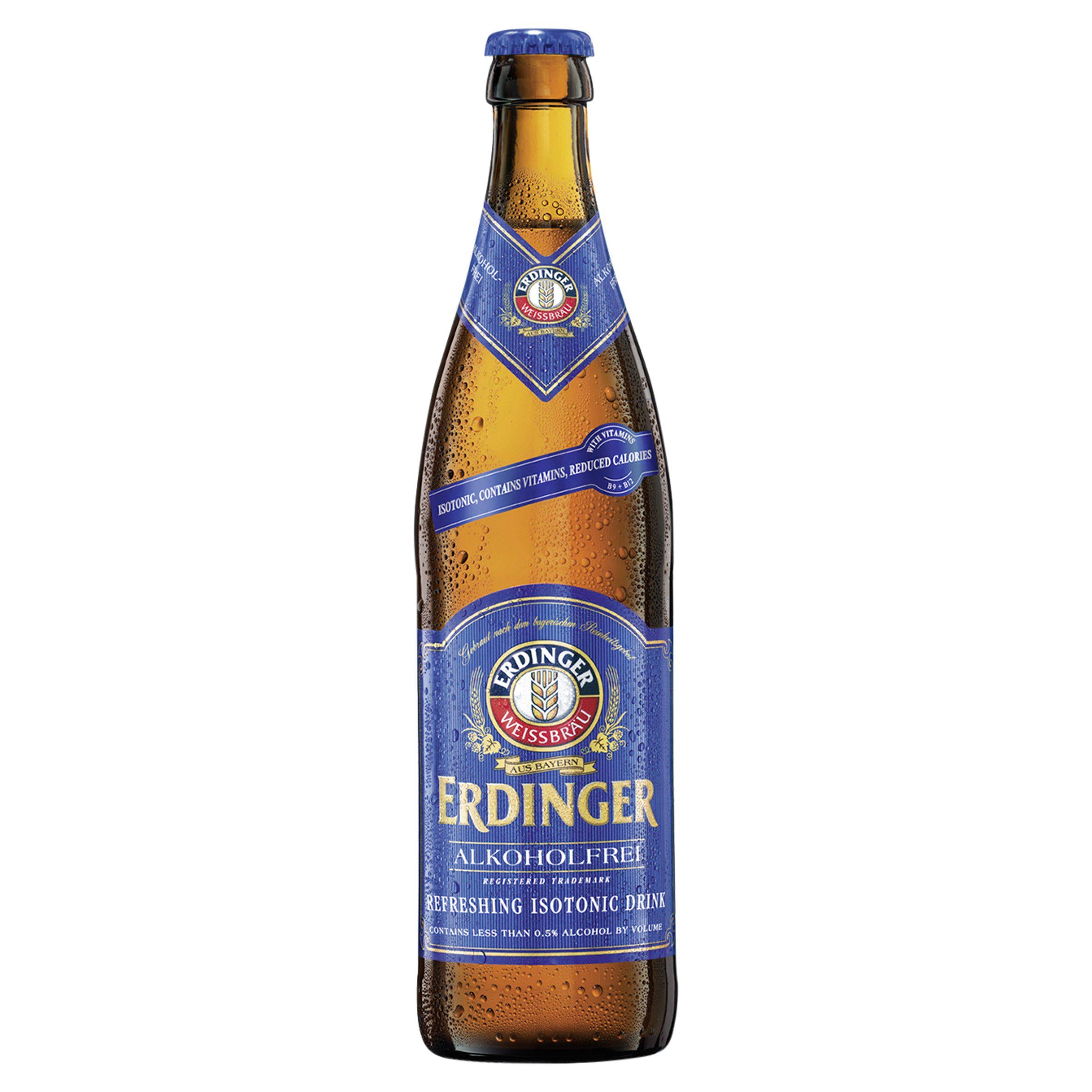 Erdinger Alkoholfrei low alcohol wheat beer 500ml, UK version