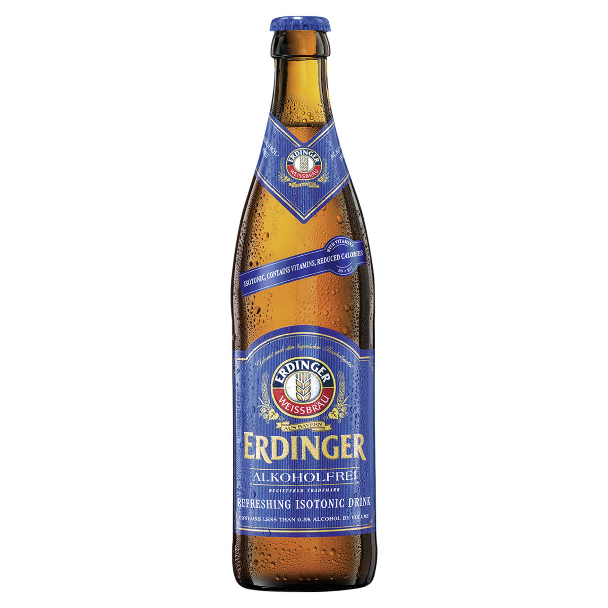 Erdinger Alkoholfrei low alcohol wheat beer 500ml, UK version