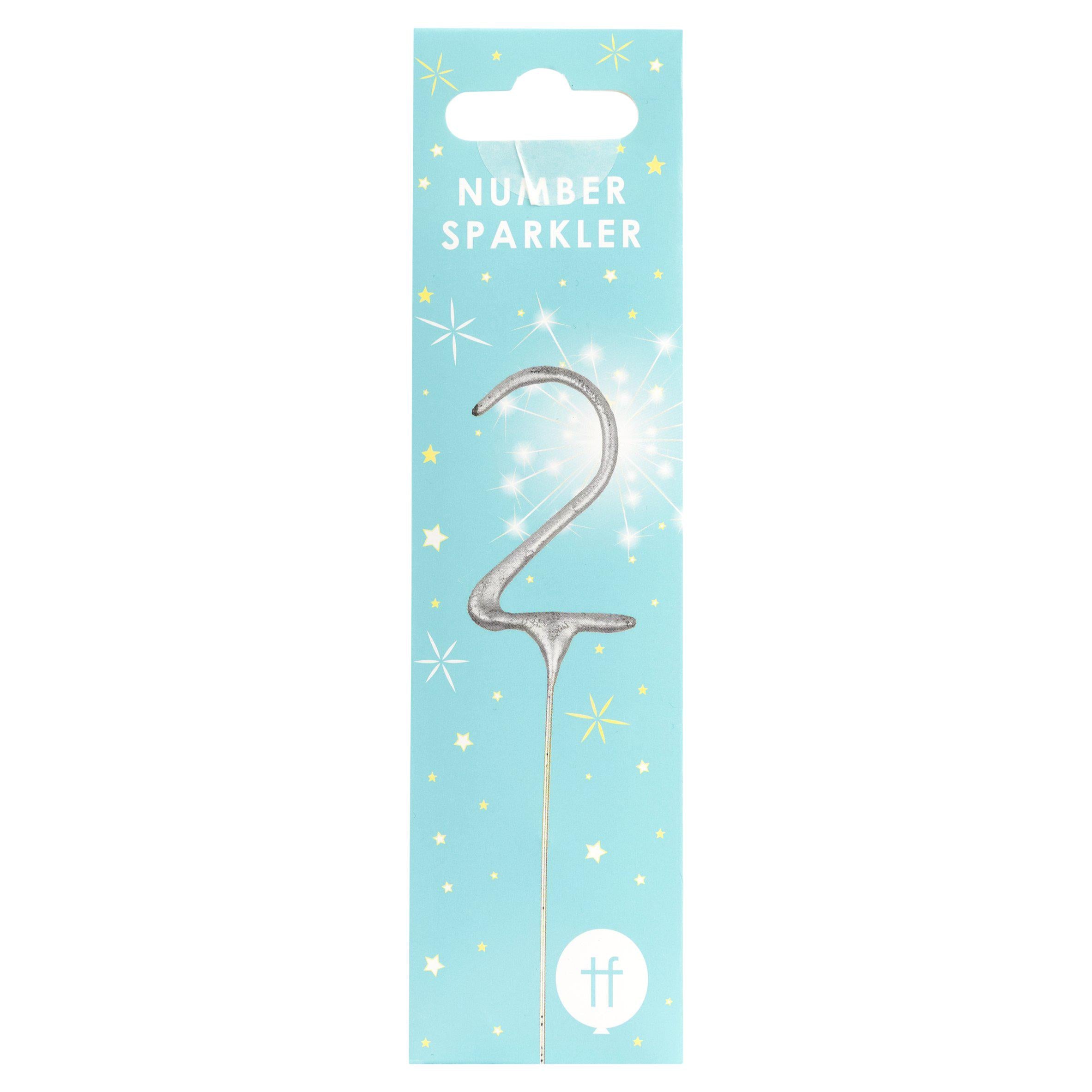 Sainsbury's number 2 home sparkler for cakes (British brand)