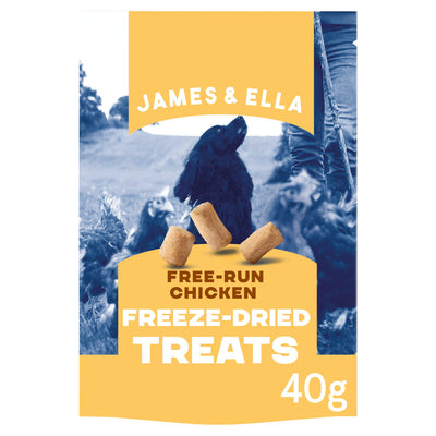 Sainsburys James & Ella Freeze Dried Free Run Chicken Dog Treats 40g- Buy online at McGrocer