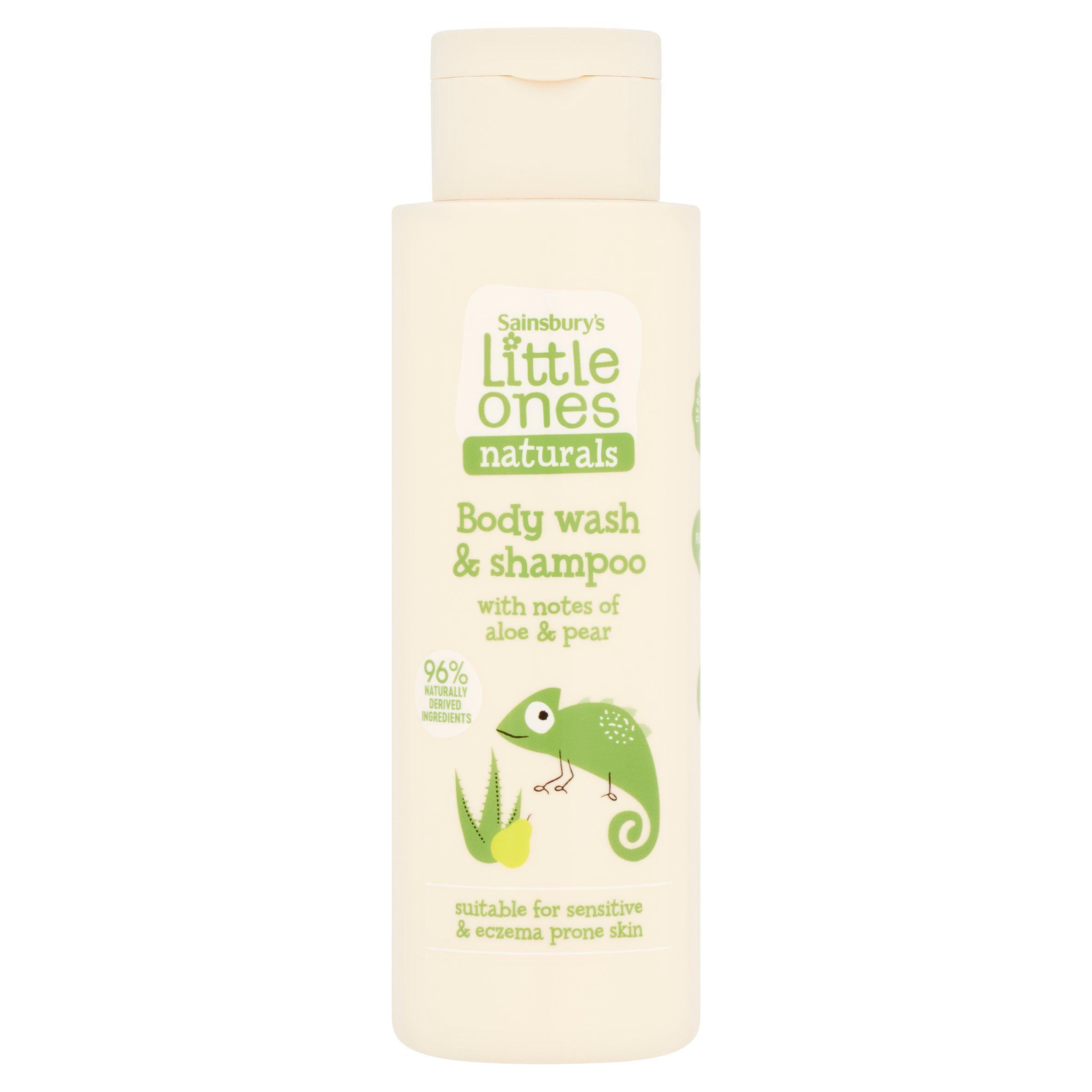 Sainsbury's baby body wash and shampoo with aloe and pear 250ml (British brand)
