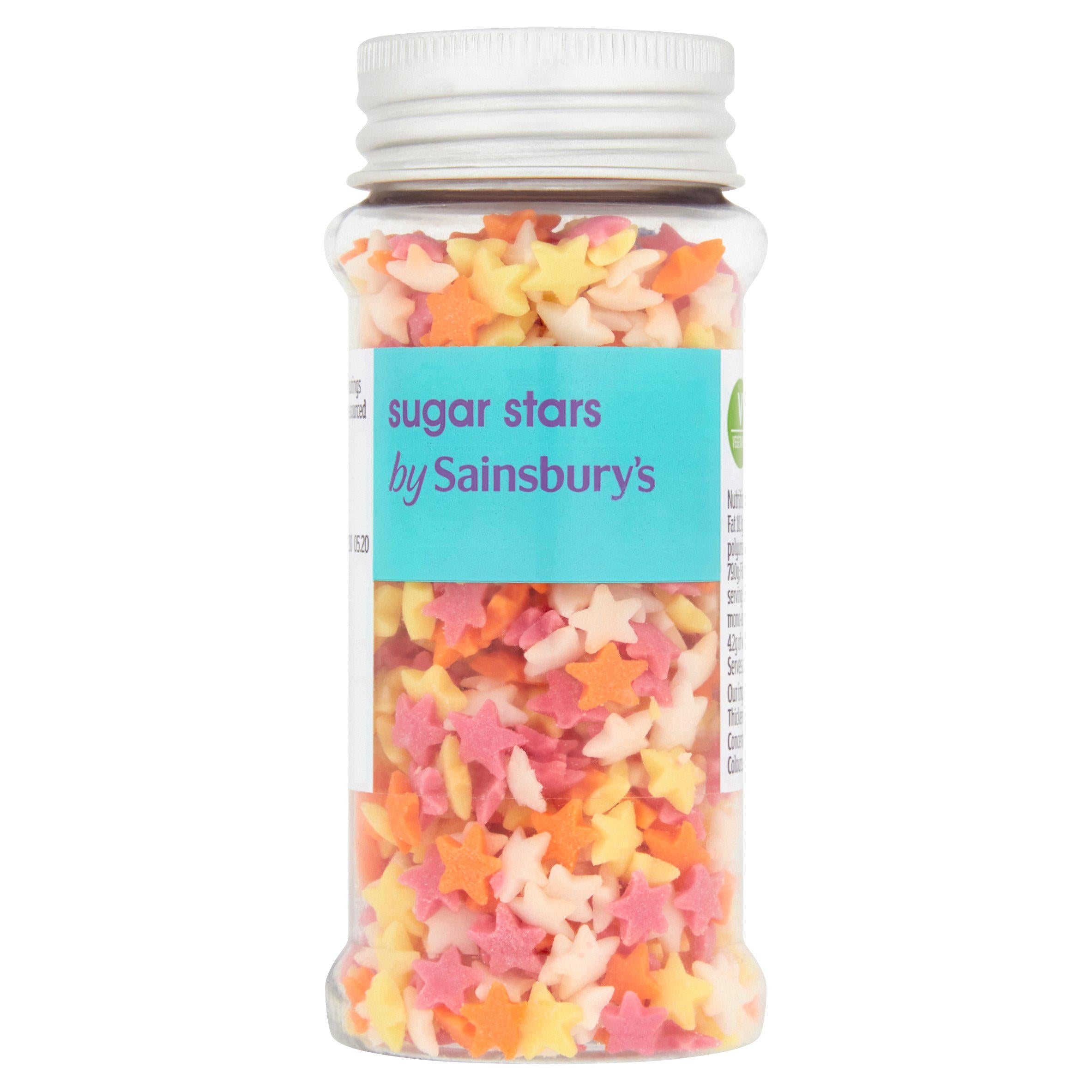Sainsbury's Cake Decorations Sugar Stars 43g, UK version