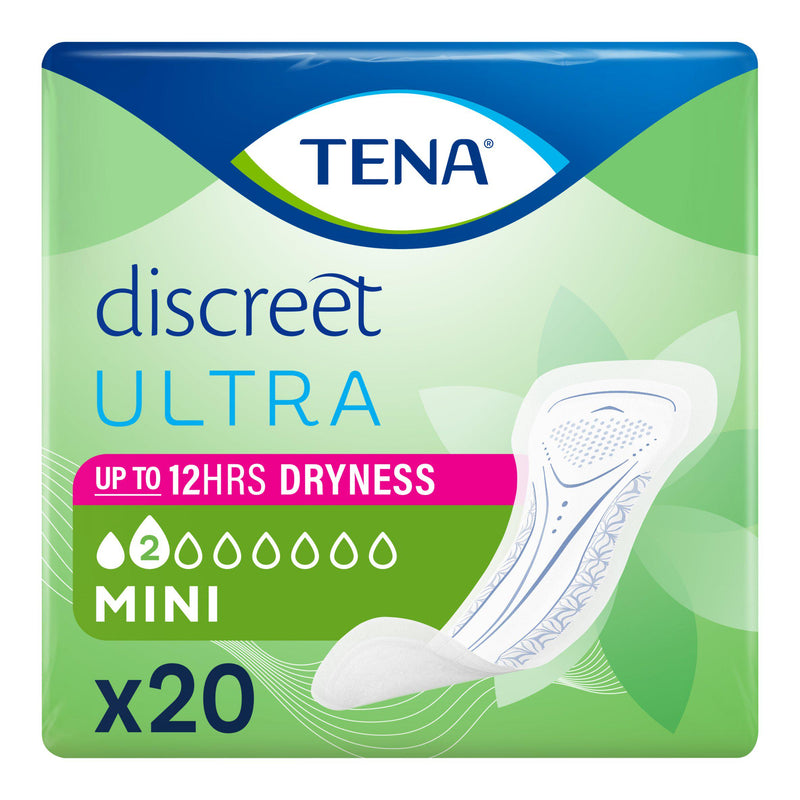 TENA Lady Discreet Mini incontinence pads x20, imported from the UK