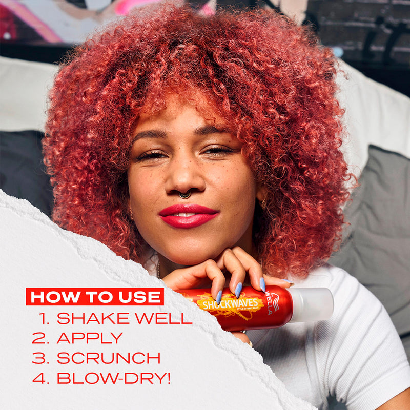 Wella Shockwaves curls and waves mousse 200ml - British product