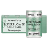 Fever-Tree Light Elderflower tonic water 8x150ml, imported from the UK