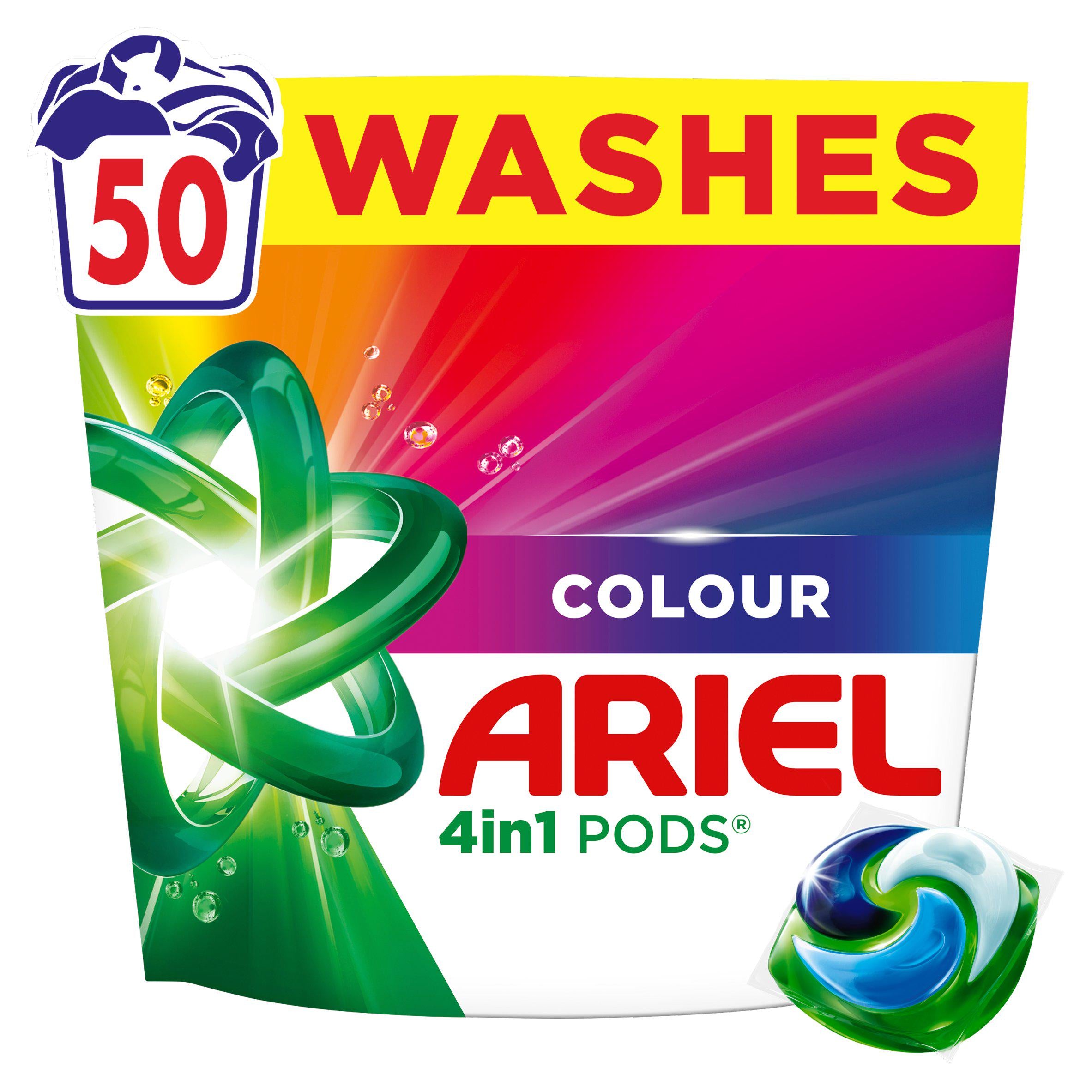 Ariel 4 in 1 washing capsules 50 washes (British brand)