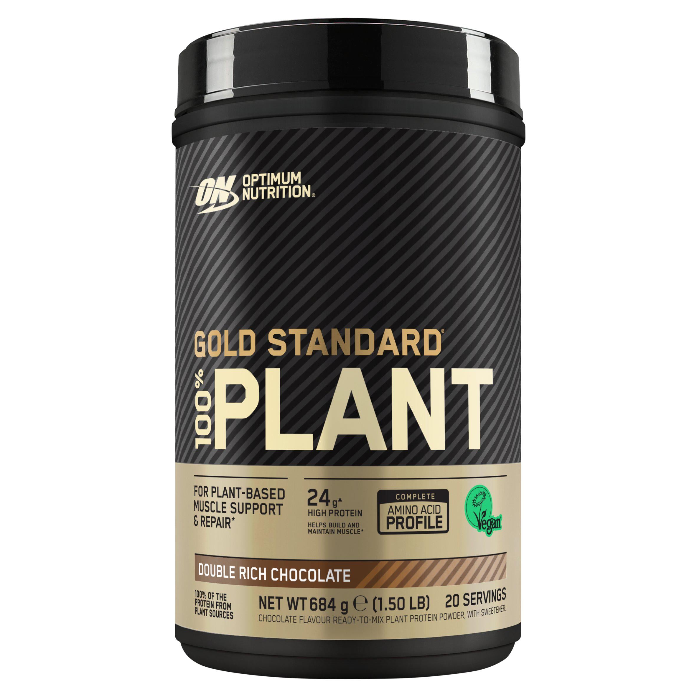 Optimum Nutrition plant protein powder Double Rich Chocolate 684g - British product