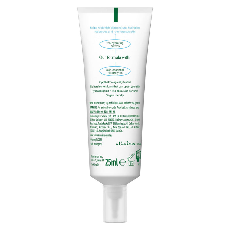 Simple Water Boost hydrating eye gel 25ml (British brand)