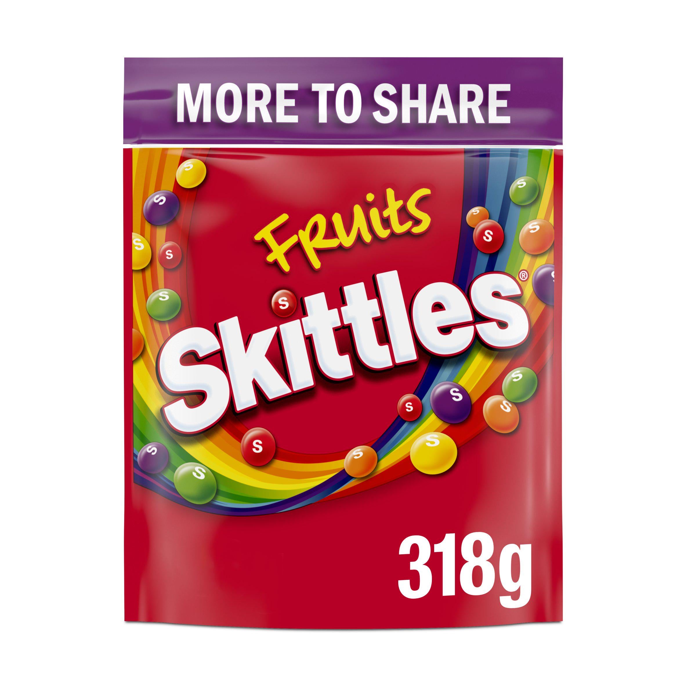 Skittles Vegan Chewy Sweets Fruit Flavoured 318g (British brand)