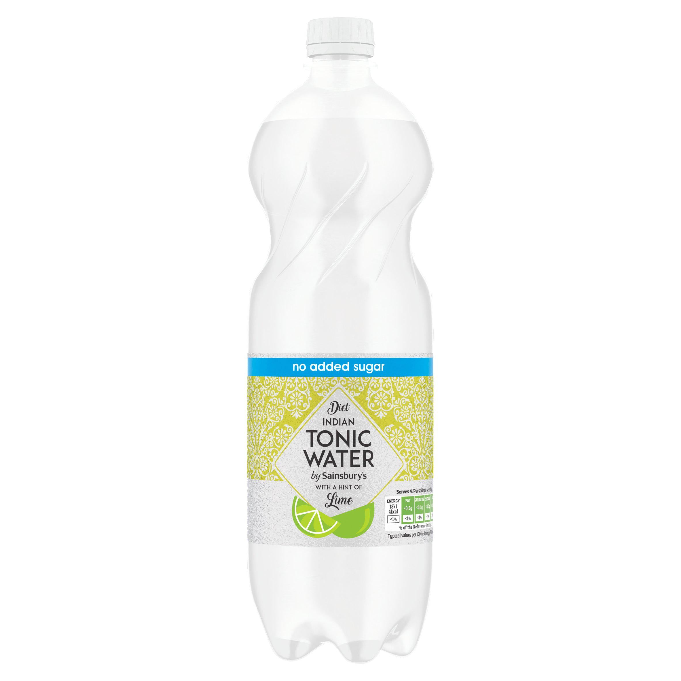 Sainsbury's Diet Indian Tonic Water with Lime 1L (British brand)