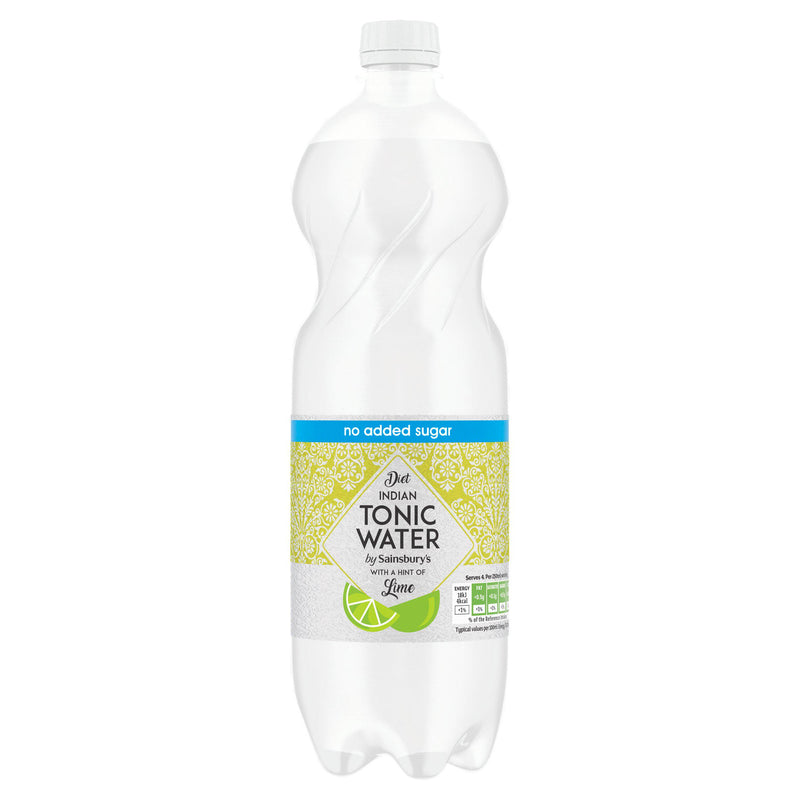 Sainsbury's Diet Indian Tonic Water with Lime 1L (British brand)