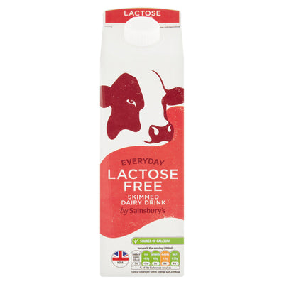 Sainsburys Sainsbury's Everyday Lactose Free Skimmed Dairy Drink 1L- Buy online at McGrocer