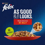 Felix wet cat food meaty selection jelly 12 pack - British product
