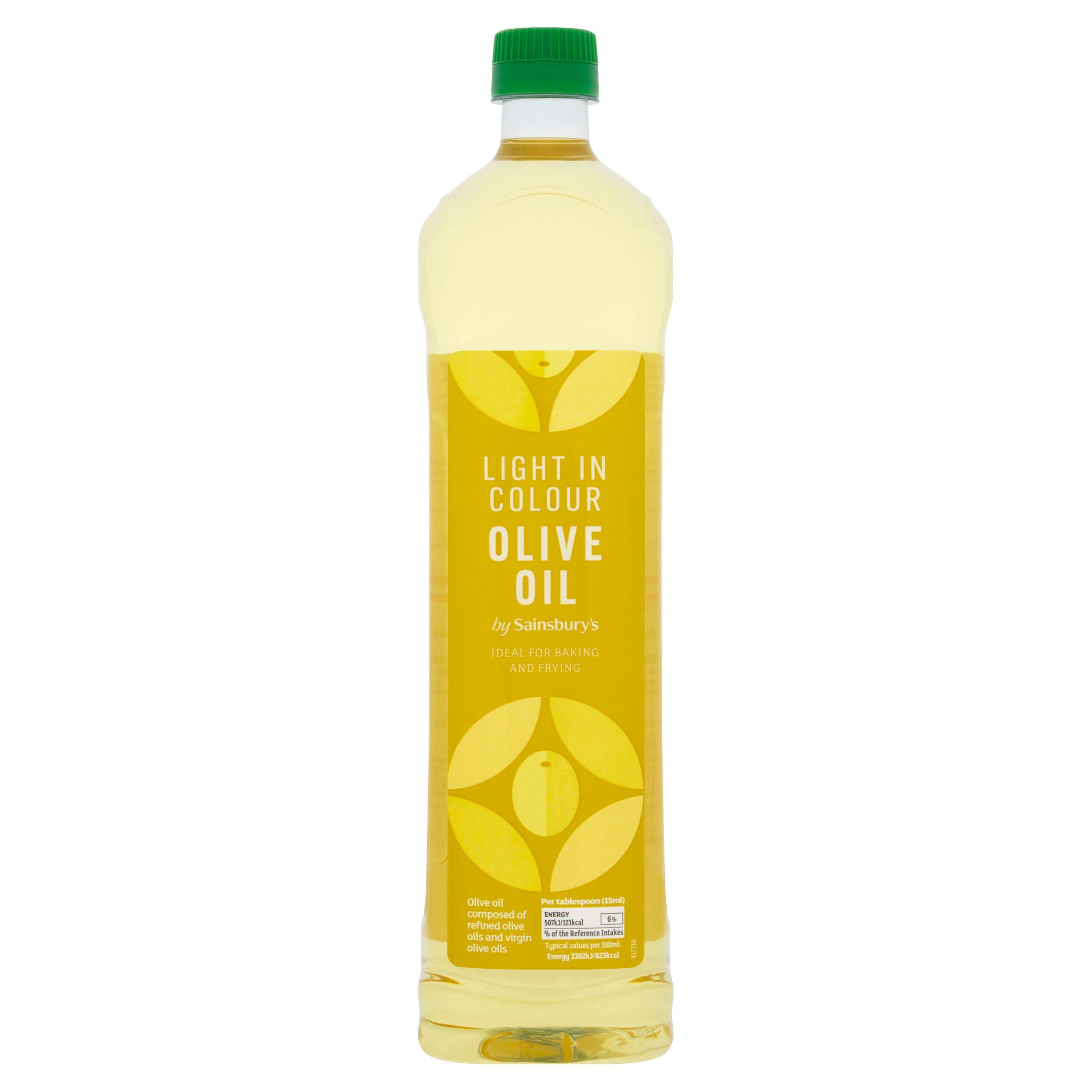 Sainsbury's light olive oil 1L, imported from the UK