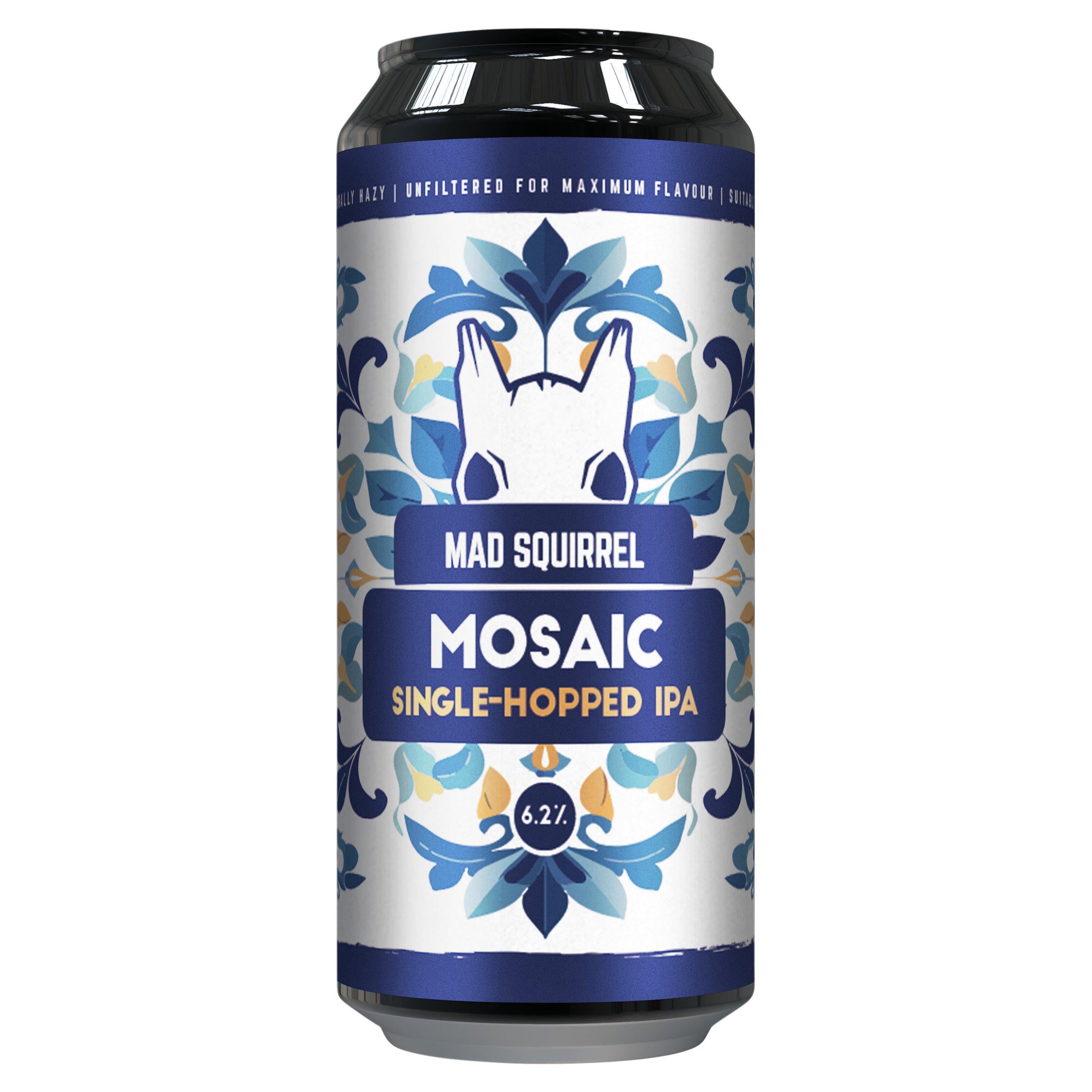 Mad Squirrel Mosaic Single Hopped IPA 440ml (British brand)