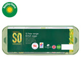 Sainsbury's organic free range mixed weight eggs 12 pack, UK version