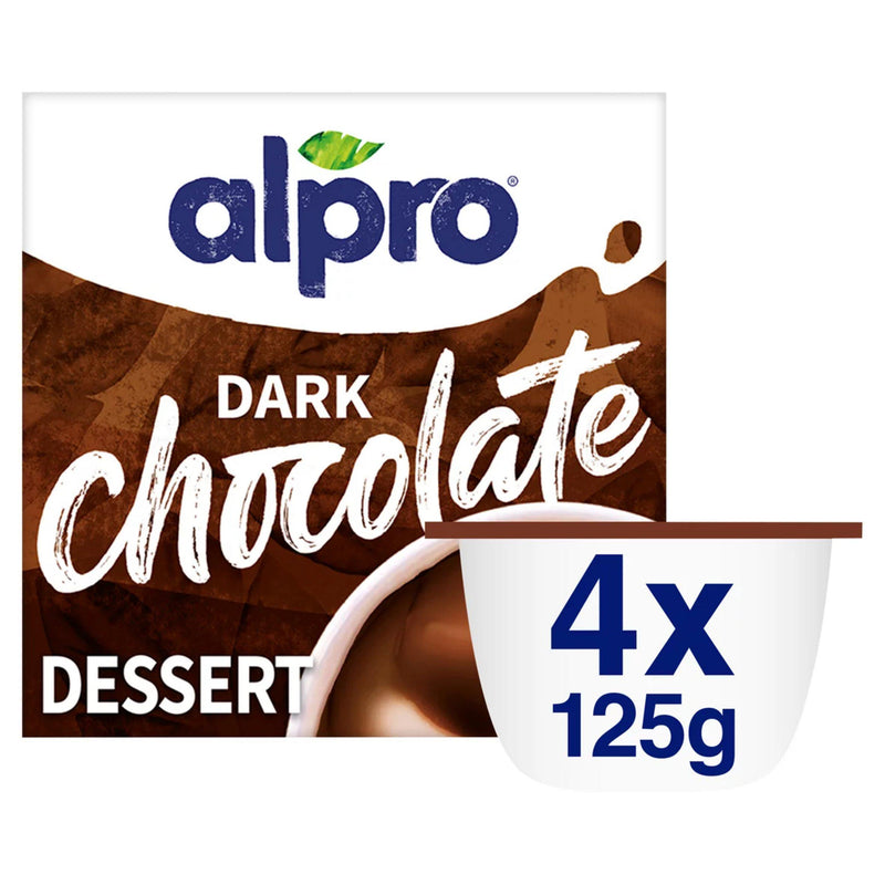 Alpro dark chocolate dessert 4 x 125g (British brand)