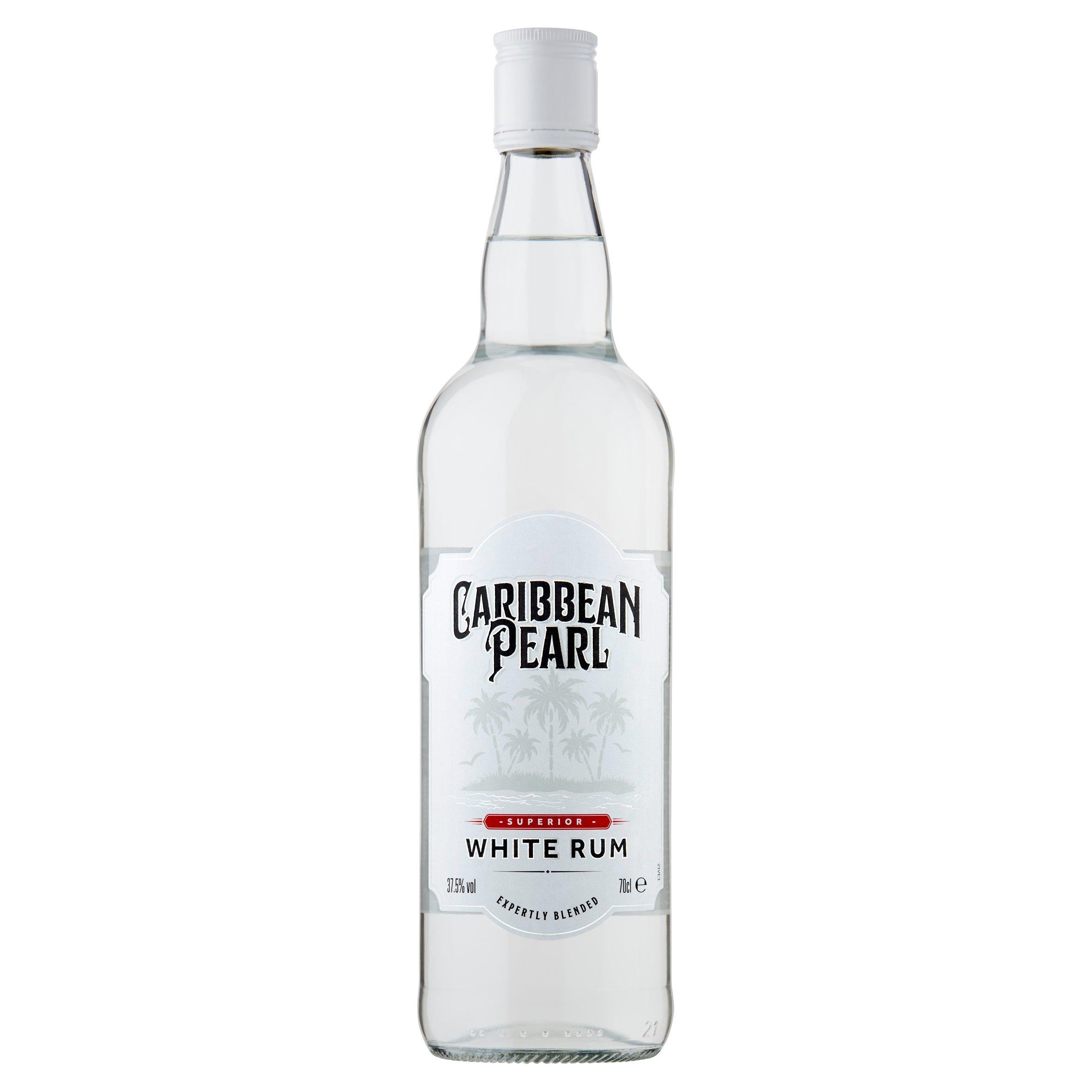 Caribbean Pearl White Rum 70cl - British product