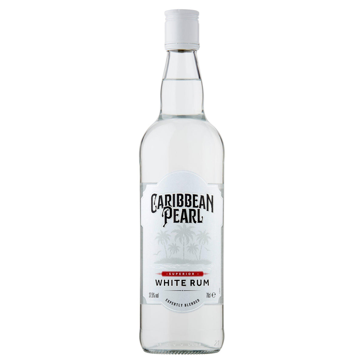 Caribbean Pearl White Rum 70cl - British product