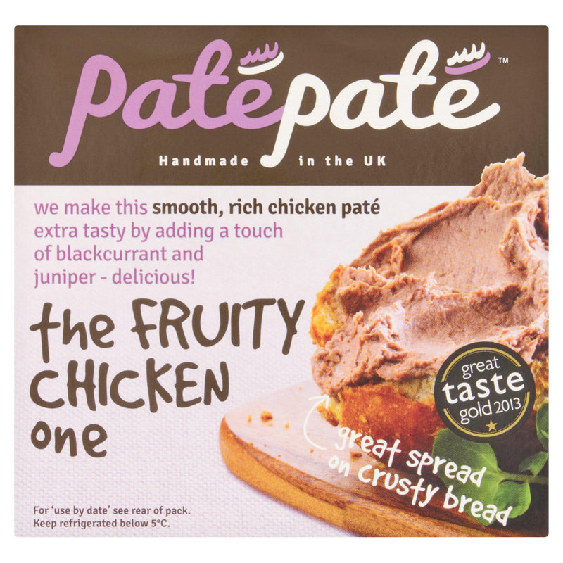 PatePate chicken liver pate with blackcurrant 120g (British brand)