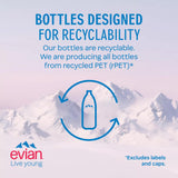 Evian natural mineral water 500ml, UK version