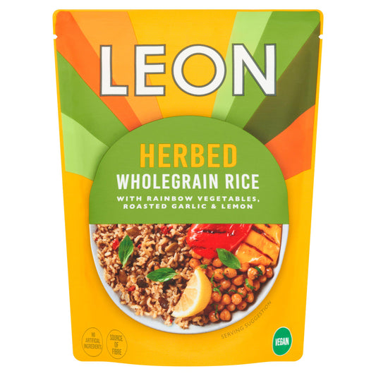 LEON Herbed Wholegrain Microwave Rice 240g GOODS Sainsburys   