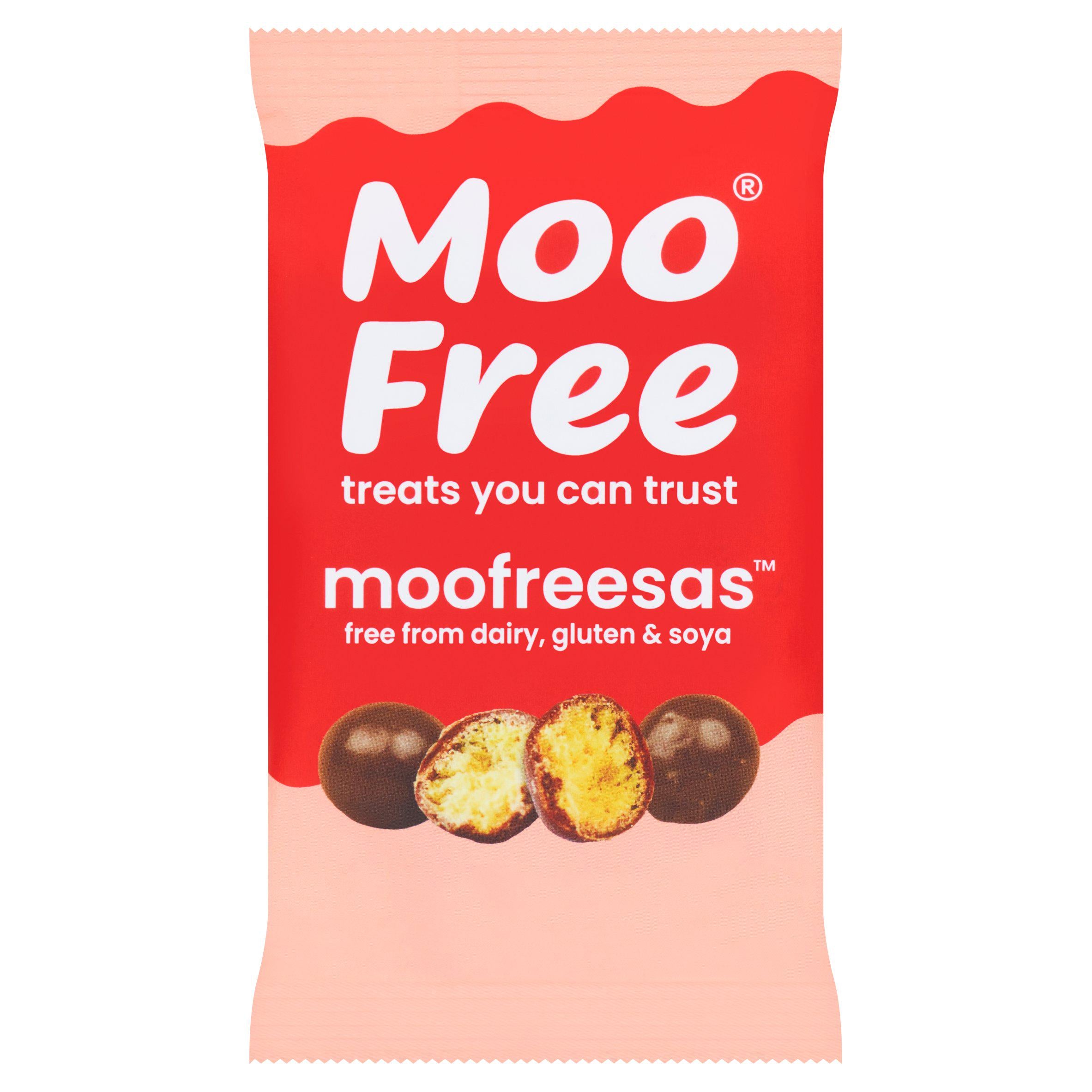 Moo Free chocolate rice balls vegan 35g imported from the UK