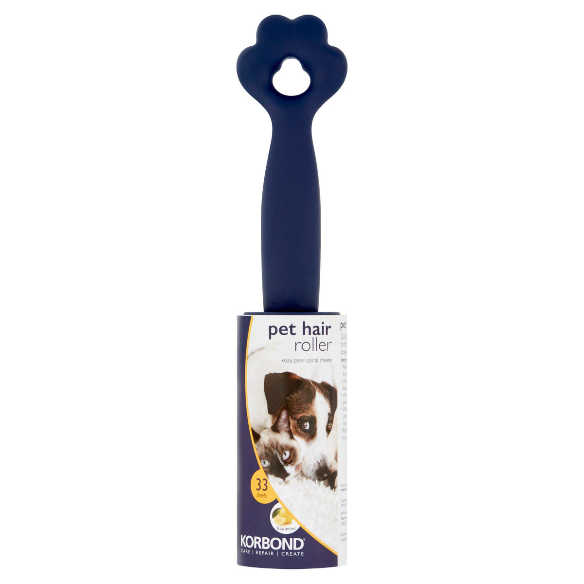 Korbond Pet Hair Roller 33 sheets, UK version