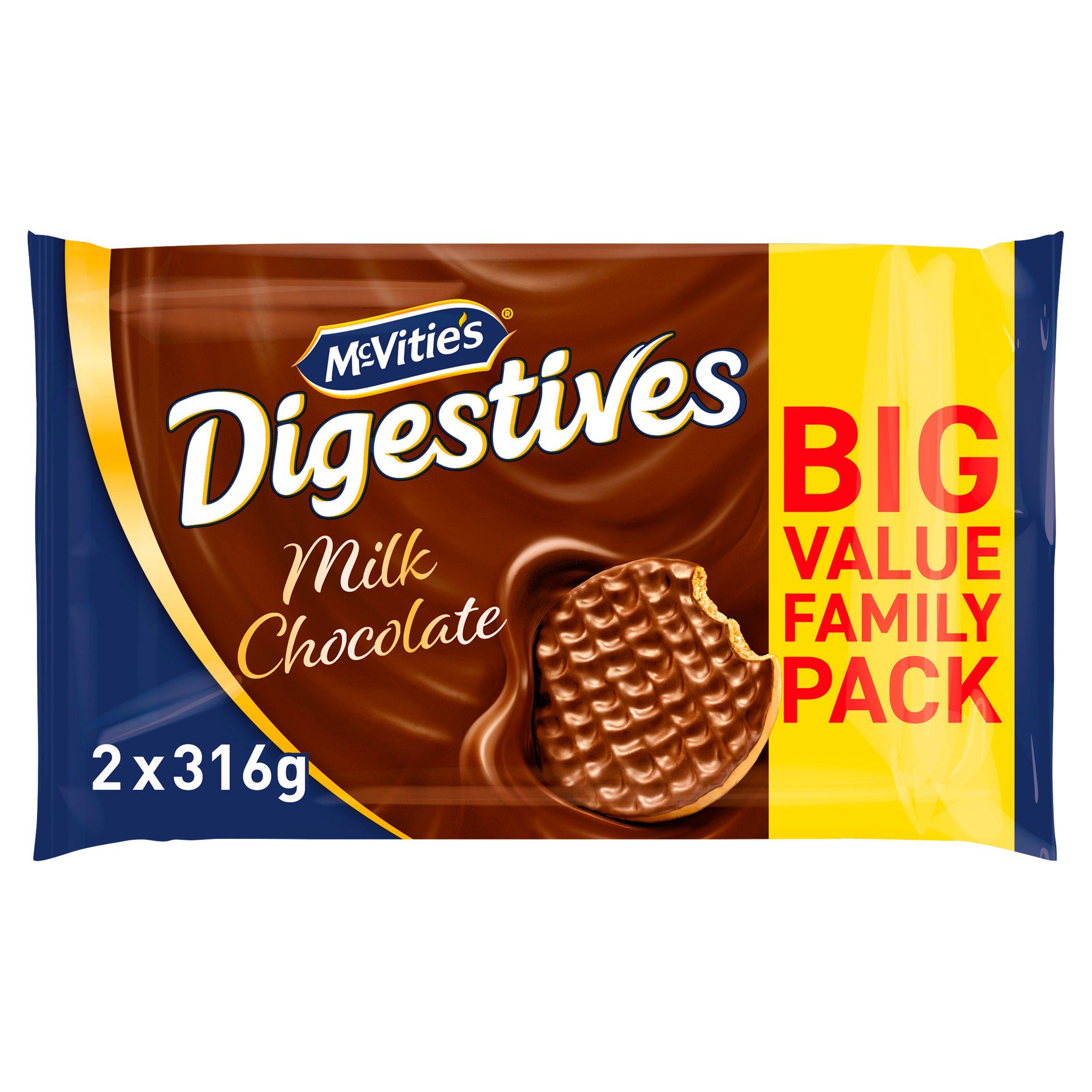 McVitie's Milk Chocolate Digestives Twin Pack 2x316g, UK version