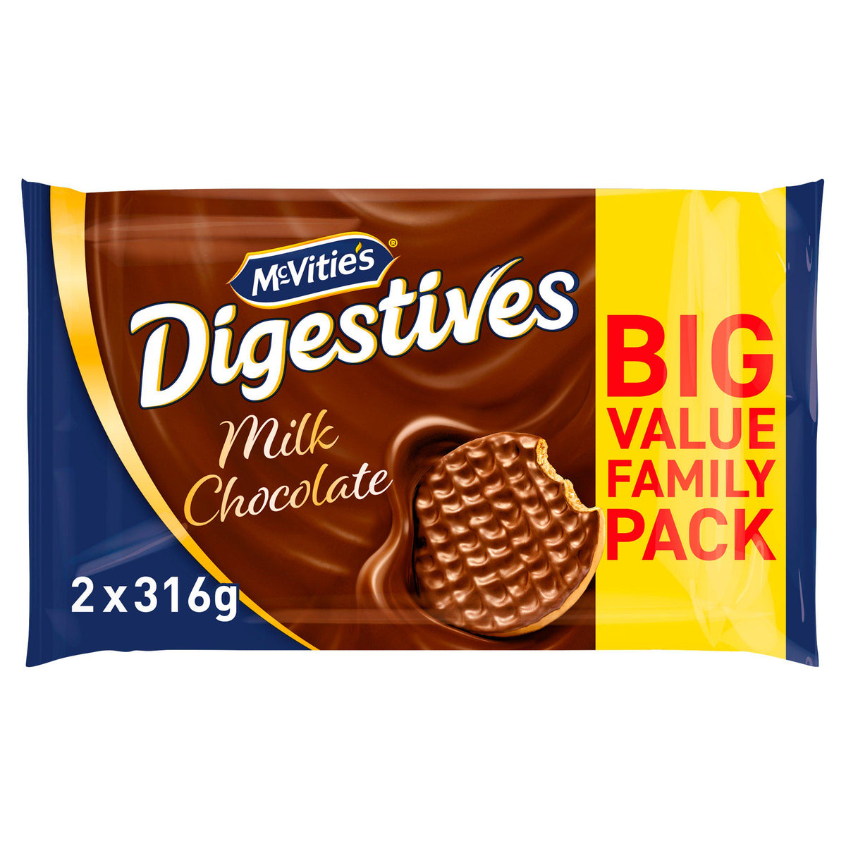 McVitie's Milk Chocolate Digestives Twin Pack 2x316g, UK version
