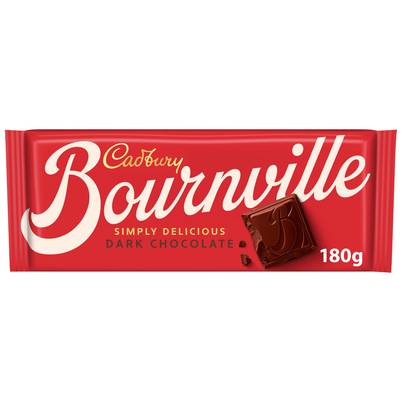 Cadbury Bournville classic dark chocolate bar 180g - British product