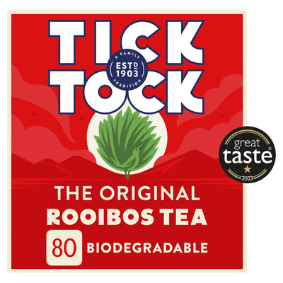 Sainsburys Tick Tock Rooibos Tea Bags x80 - British Tea Global- Buy online at McGrocer
