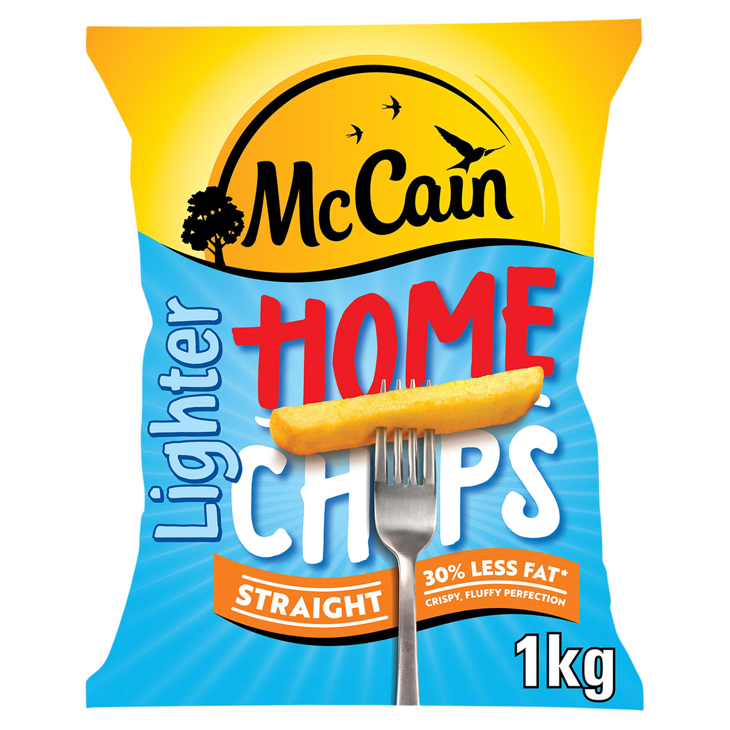 McCain lighter home chips straight cut 1kg, UK version