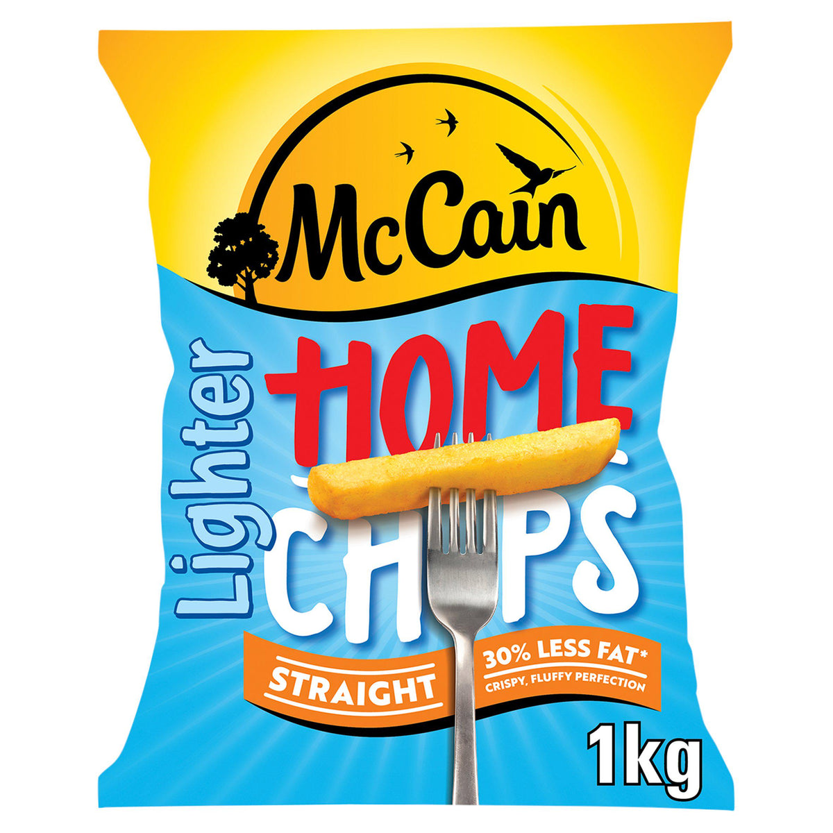 McCain lighter home chips straight cut 1kg, UK version